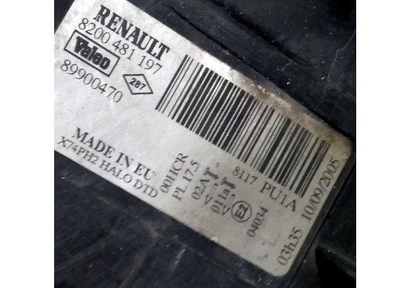 Фара права Renault Laguna 2, 05-07, 8200481197, 98900470